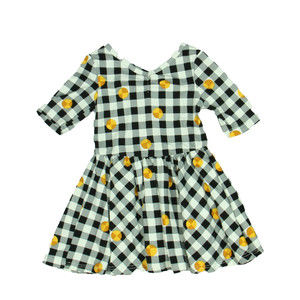 DotDot Smile Girls Black | White | Yellow Dress size: 12-24 Months
